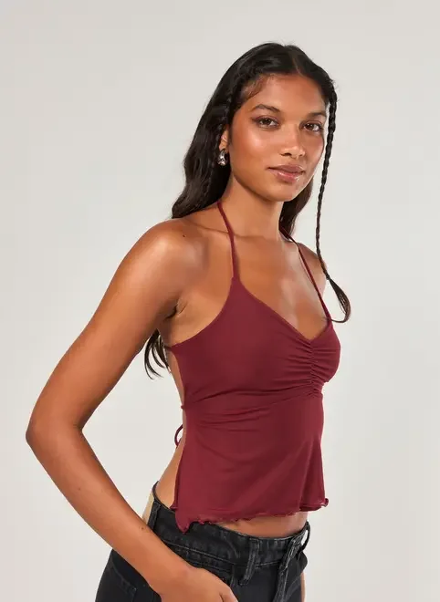 Blusa Em Tule Costas Abertas