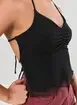 Blusa Preta Em Tule Costas Abertas