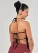 Blusa Preta Em Tule Costas Abertas