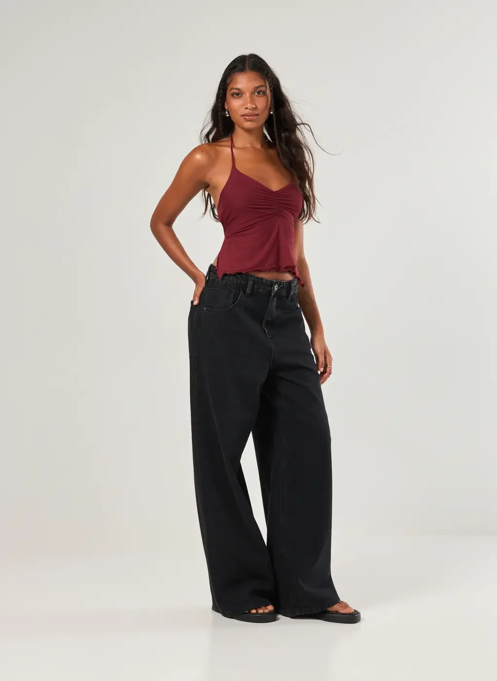 Blusa Em Tule Costas Abertas