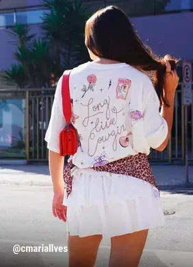 Camiseta Box Oversized Cowgirl