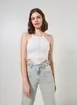 Cropped Frente Única Tricô Off-White