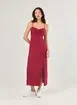 Vestido Midi Busto Franzido