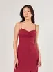 Vestido Midi Busto Franzido