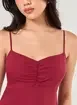 Vestido Midi Busto Franzido