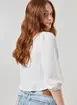 Blusa Branca Com Franzido E Amarração