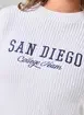 Blusão Branco Retilínea San Diego
