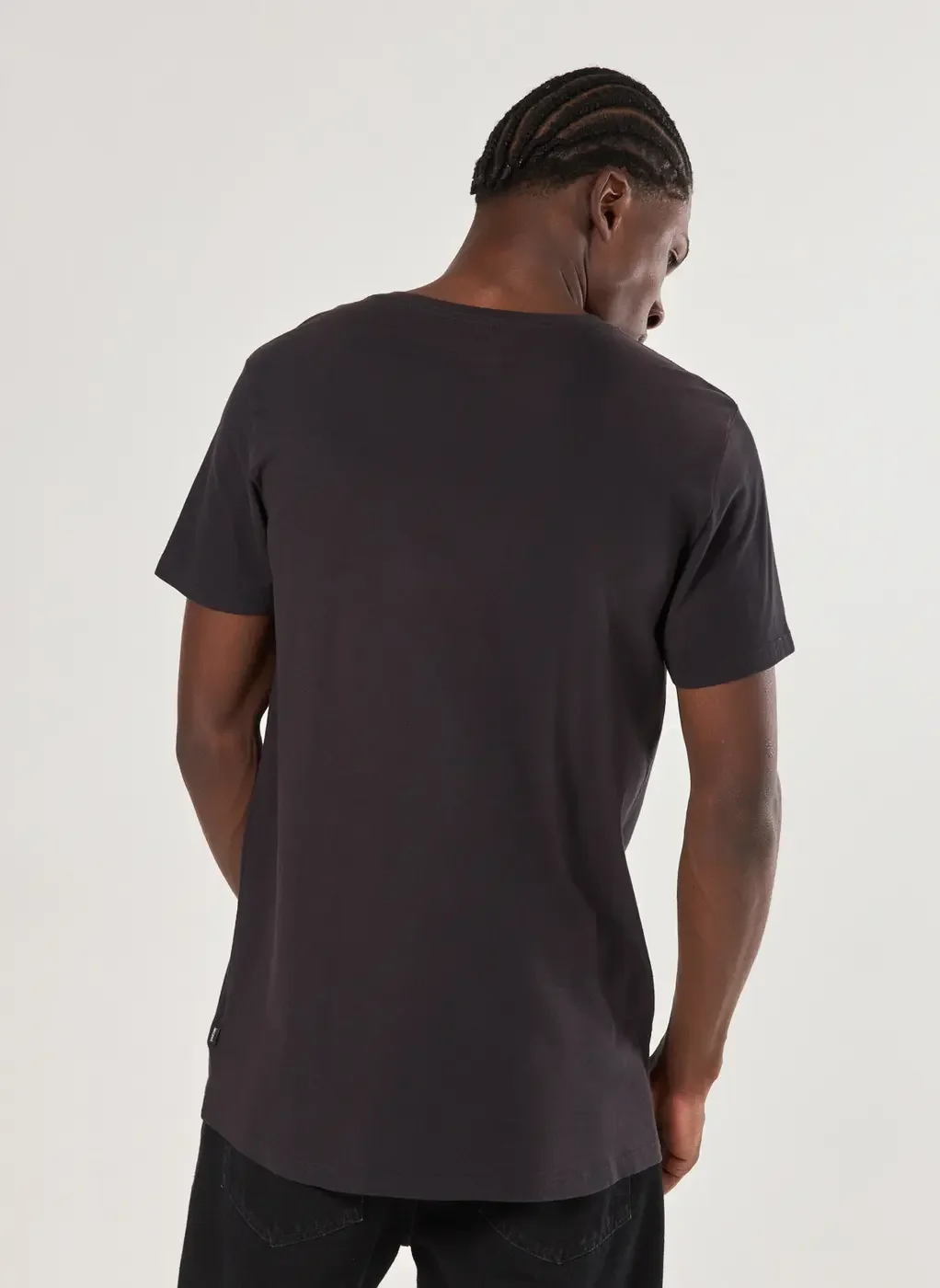 Camiseta Alongada Preta Racer