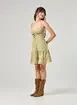 Vestido Curto Alcinha Verde Florido