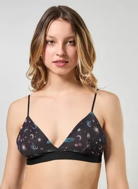 Top Em Tule Estampado Místico