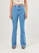 Calça Flare Jeans Com Elastano