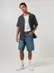 Camisa Preta Bordados Geométricos