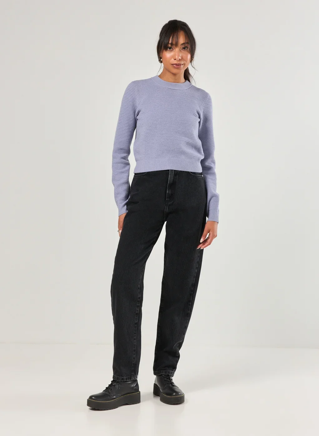 Blusa De Manga Longa Tricô