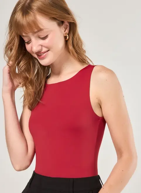 Body Poliamida Decote Halter