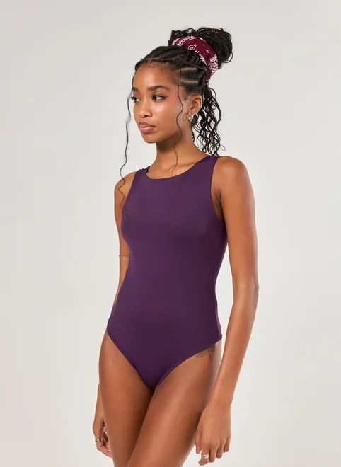 Body Poliamida Decote Halter