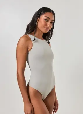 Body Poliamida Decote Halter