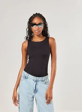 Body Poliamida Decote Halter