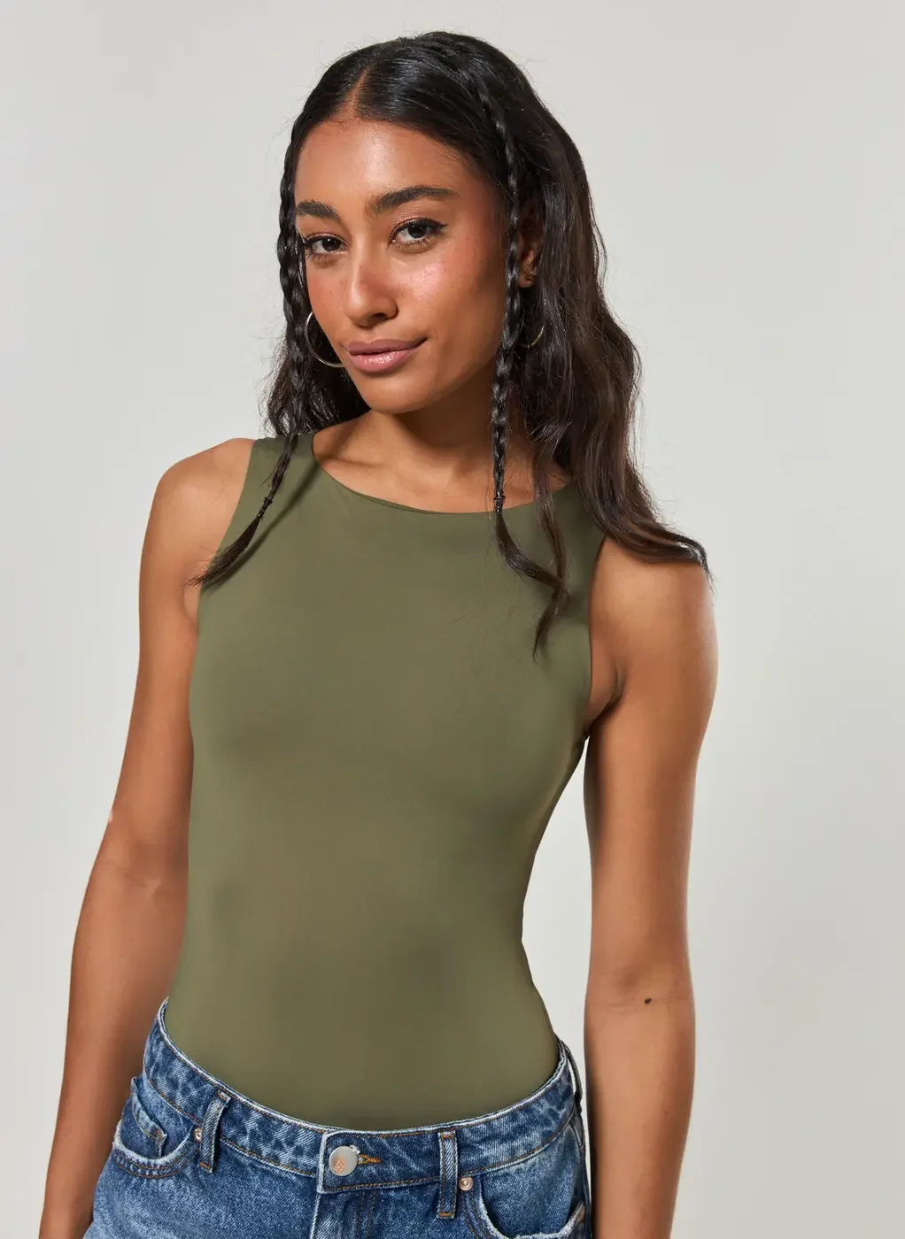 Body Poliamida Decote Halter