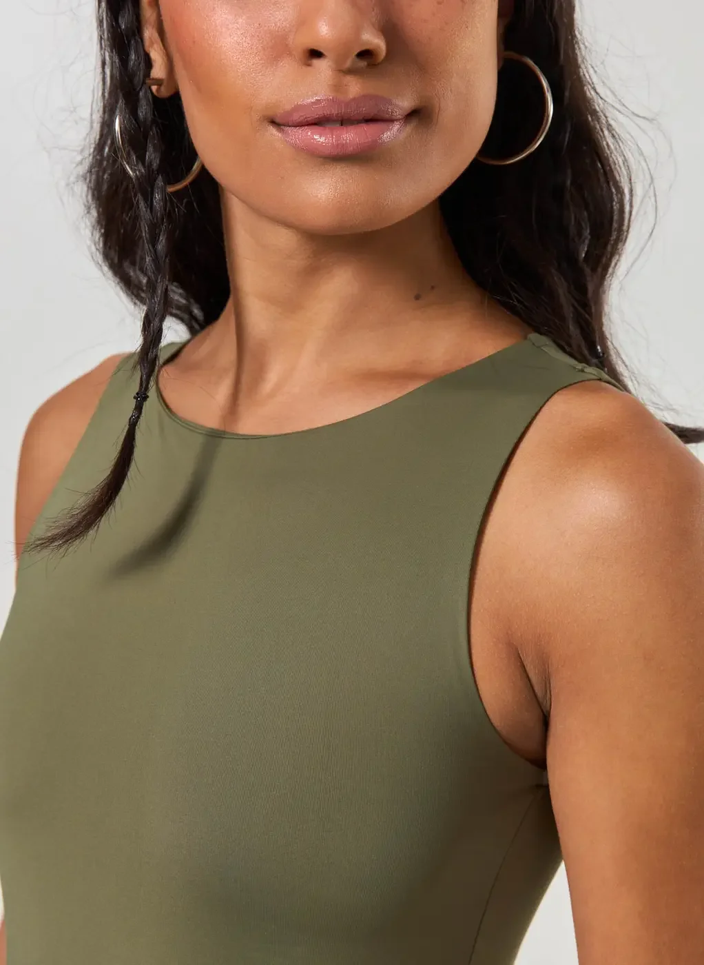 Body Poliamida Decote Halter