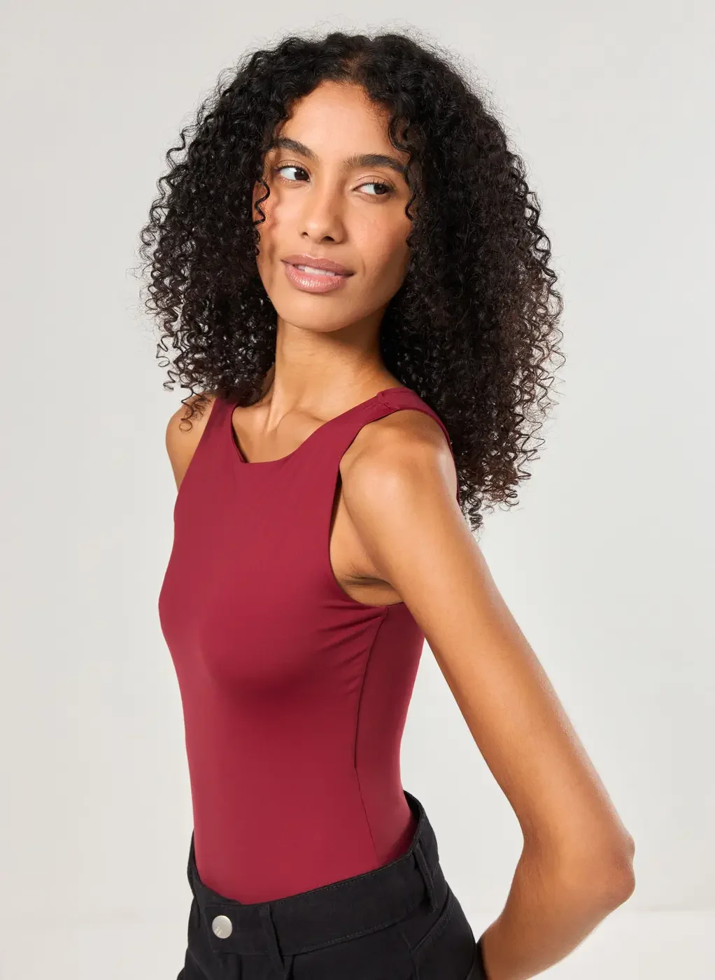 Body Poliamida Decote Halter