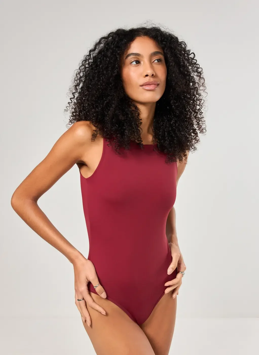 Body Poliamida Decote Halter