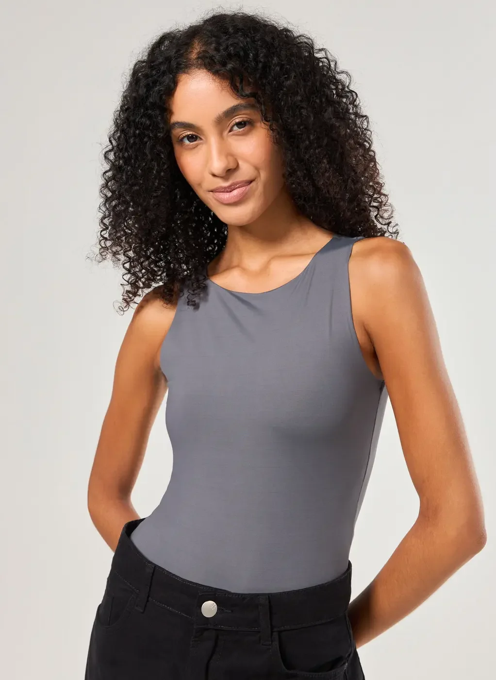 Body Poliamida Decote Halter