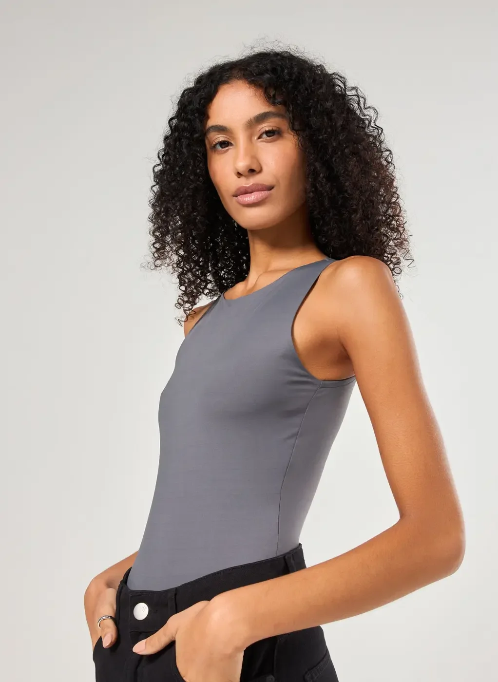 Body Poliamida Decote Halter