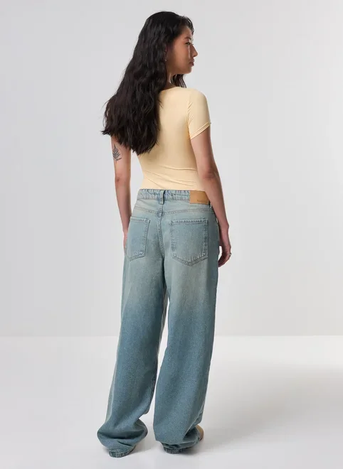 Body Poliamida Decote Reto