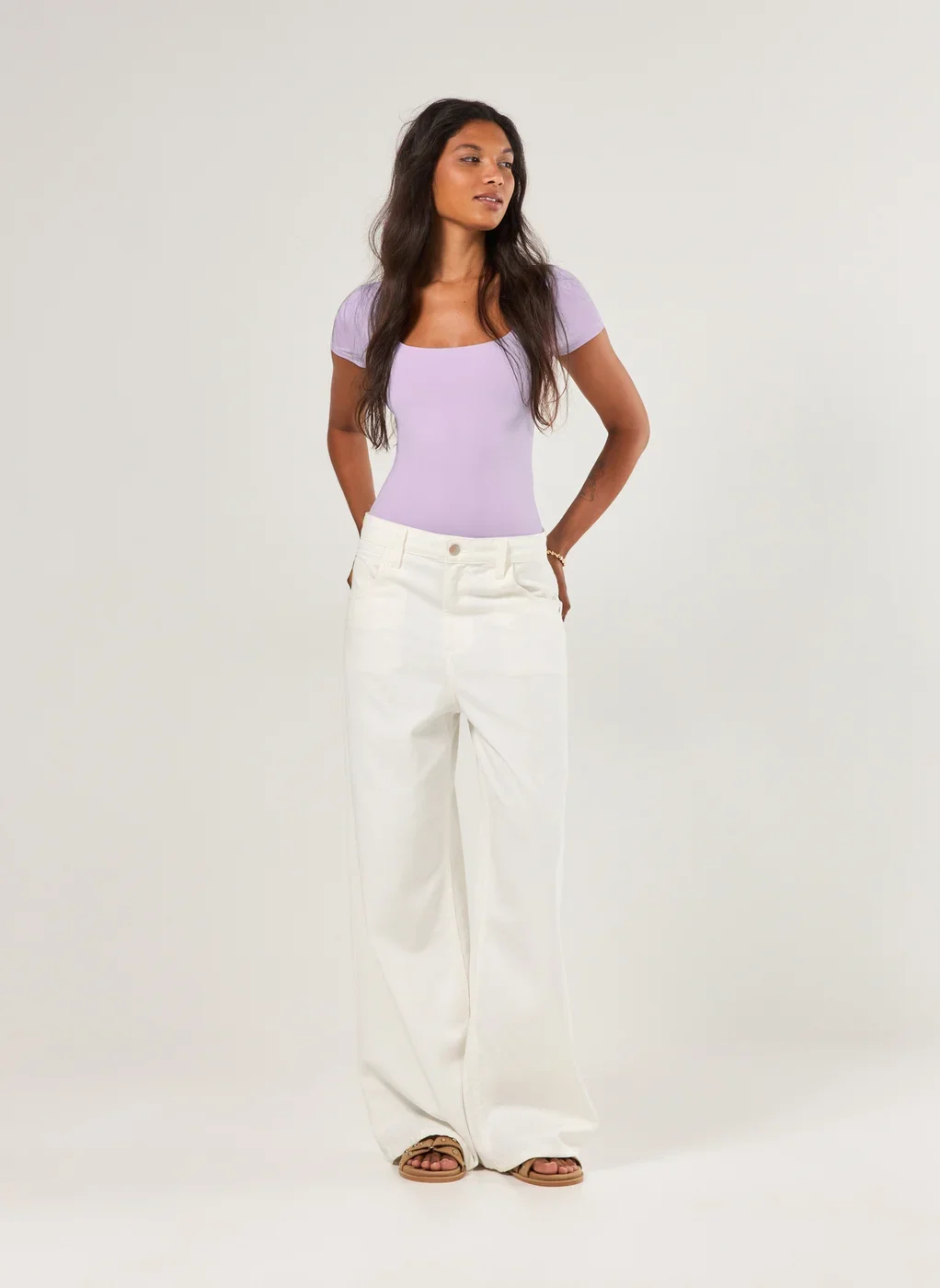 Body Poliamida Decote Reto