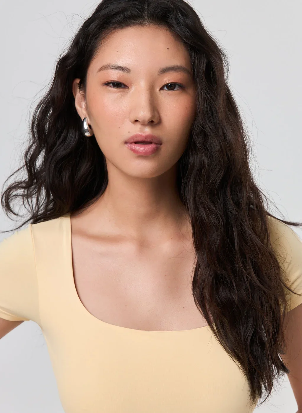 Body Poliamida Decote Reto