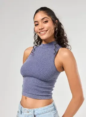 Cropped Seamless Estonado Com Golinha