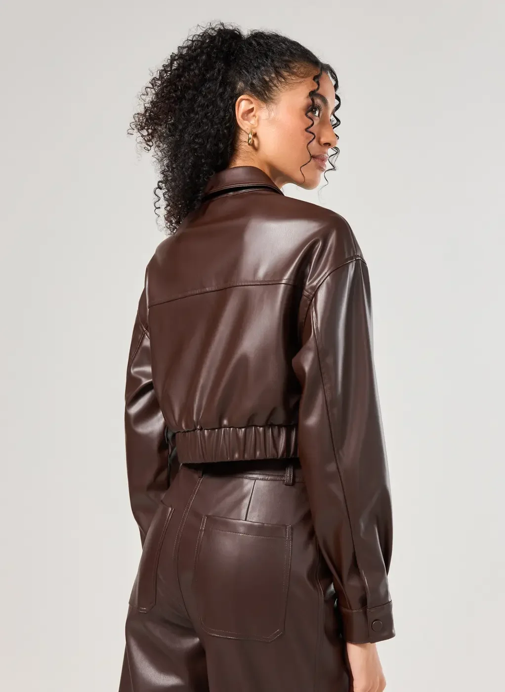 Jaqueta Poliuretano Marrom