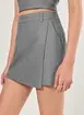 Short Saia Alfaiataria Cinza