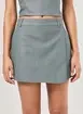Short Saia Alfaiataria Cinza