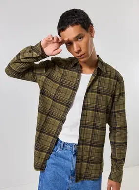 Camisa Flanela Xadrez Manga Longa