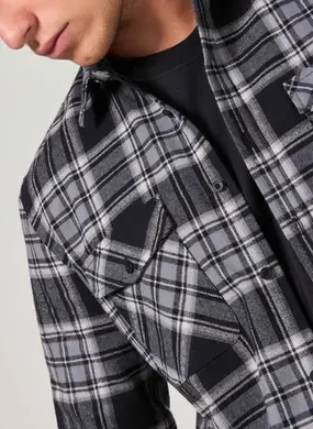 Camisa Xadrez Manga Longa Estruturada