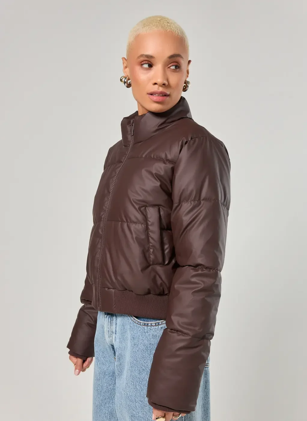 Jaqueta Puffer Poliuretano