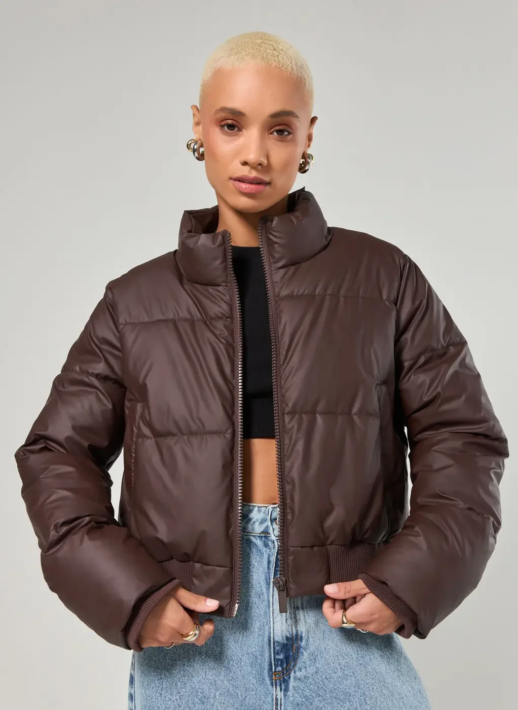 Jaqueta Puffer Poliuretano