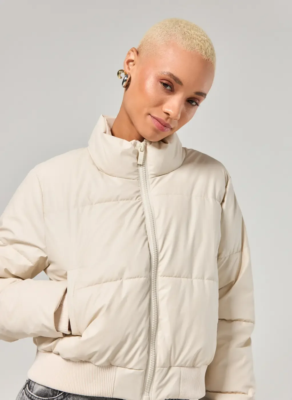 Jaqueta Puffer Poliuretano