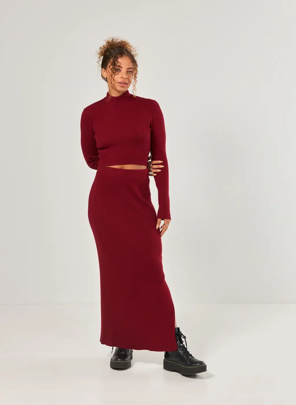 Saia Longa De Tricô