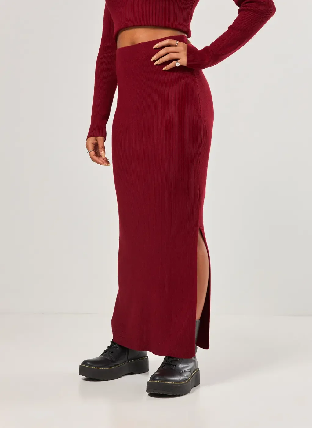 Saia Longa De Tricô