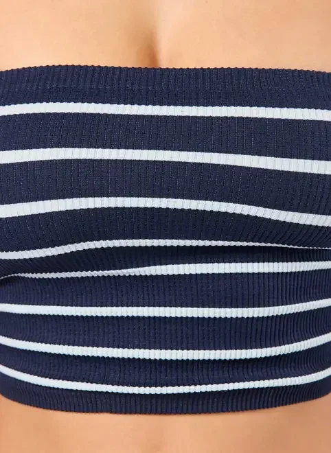 Tube Top Listrado Seamless