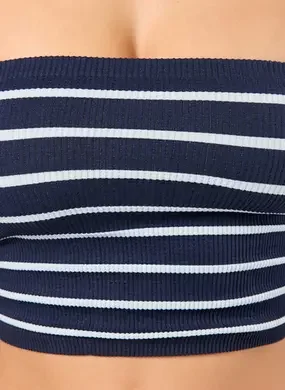 Tube Top Listrado Seamless