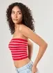 Tube Top Listrado Seamless