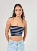 Tube Top Listrado Seamless