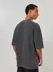 Camiseta Oversized Estonada Preta Stickers