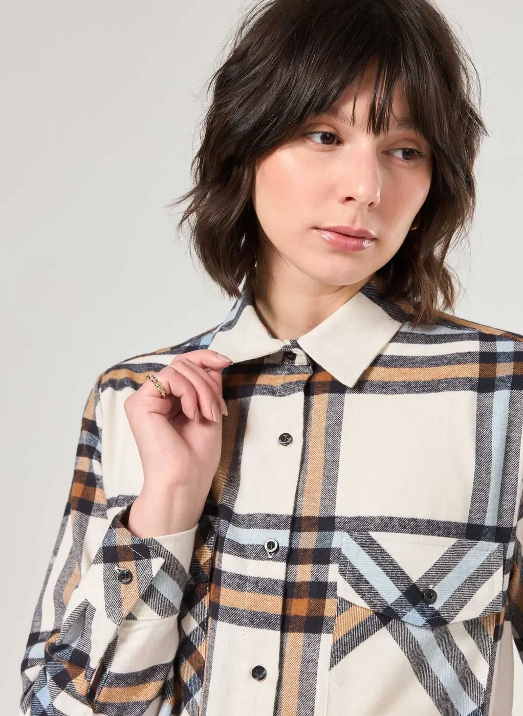 Camisa Xadrez Manga Longa