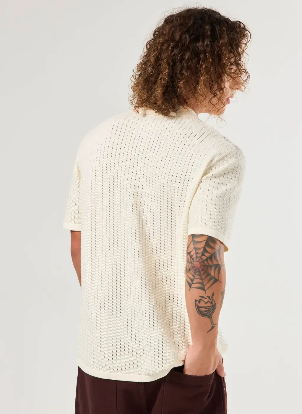 Camisa Manga Curta Malha Retilínea