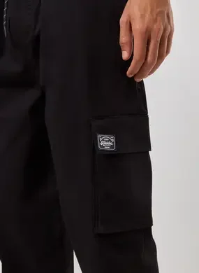 Calça Sarja Reta Cargo Com Cadarço