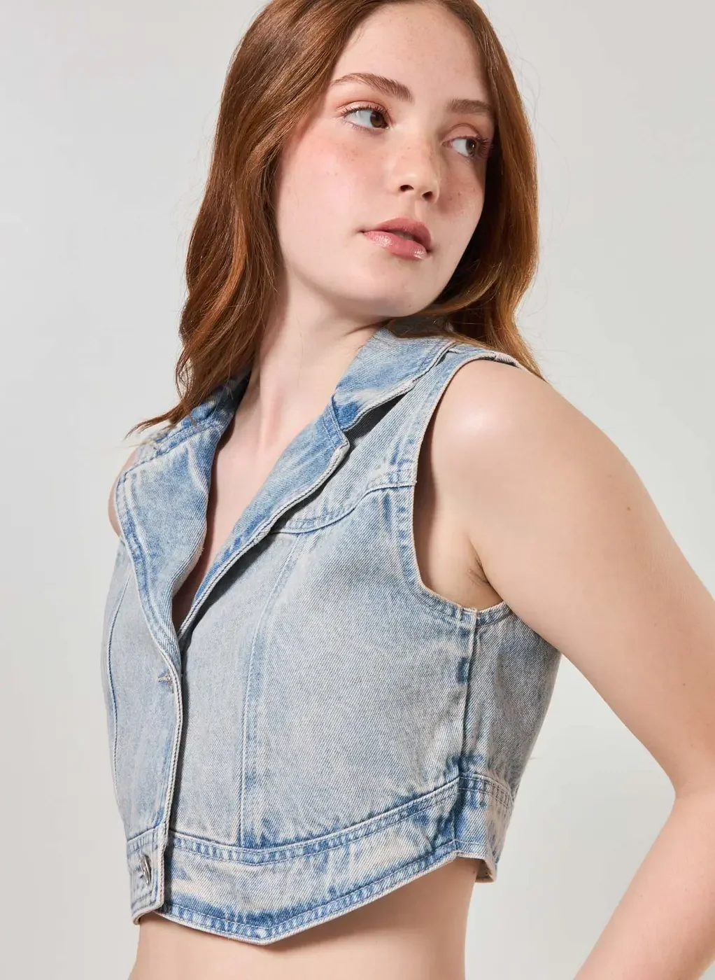 Colete Jeans Dirty Golinha